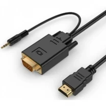 Кабель Cablexpert HDMI-VGA-3.5мм V1.4 (M/M) 3 м Чорний (A-HDMI-VGA-03-10)
