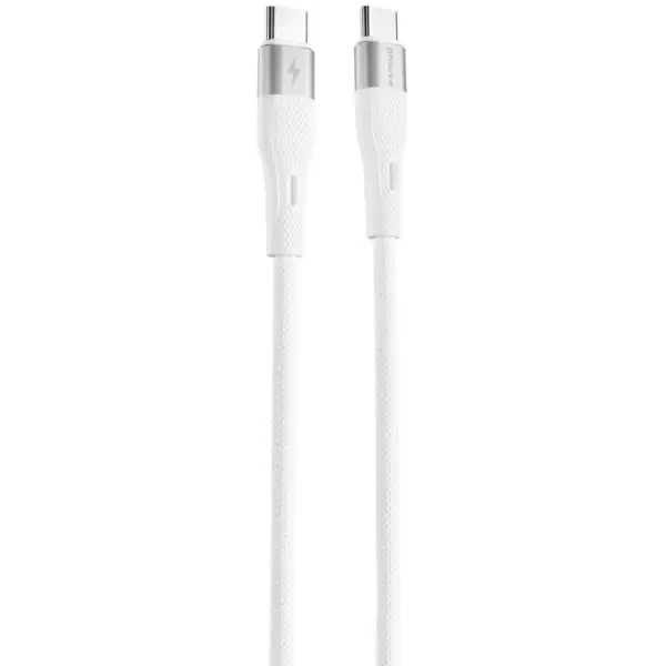 Кабель Proove Light Silicone Type-C to Type-C 60W 1m White (CCLC60001102)
