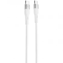 Кабель Proove Light Silicone Type-C to Type-C 60W 1m White (CCLC60001102)