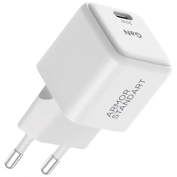 Мережевий зарядний пристрій ArmorStandart AR373 20W GaN Type-C White (ARM77569) 2