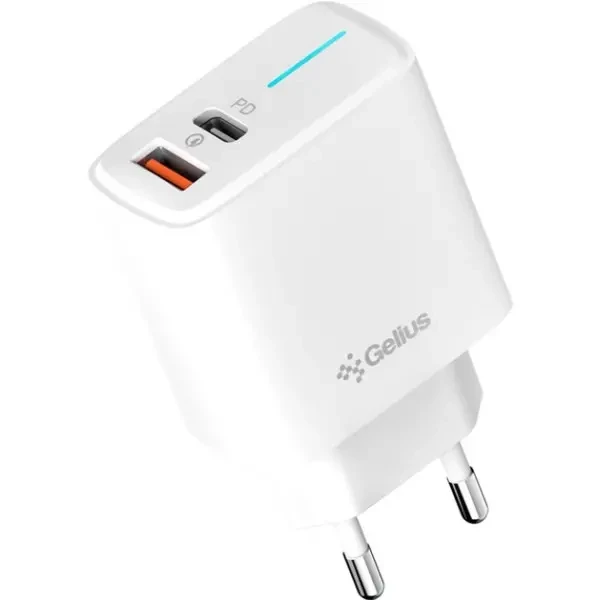 Мережевий зарядний пристрій Gelius Genesis Radiance GP-HC058 25W USB+Type-C QC PD White 2