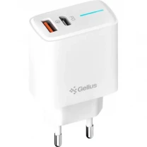 Мережевий зарядний пристрій Gelius Genesis Radiance GP-HC058 25W USB+Type-C QC PD White