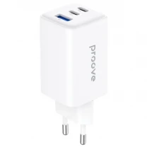 Мережевий зарядний пристрій Proove Pocket GaN 65W (2Type-C + USB) White (WCPG65121202)