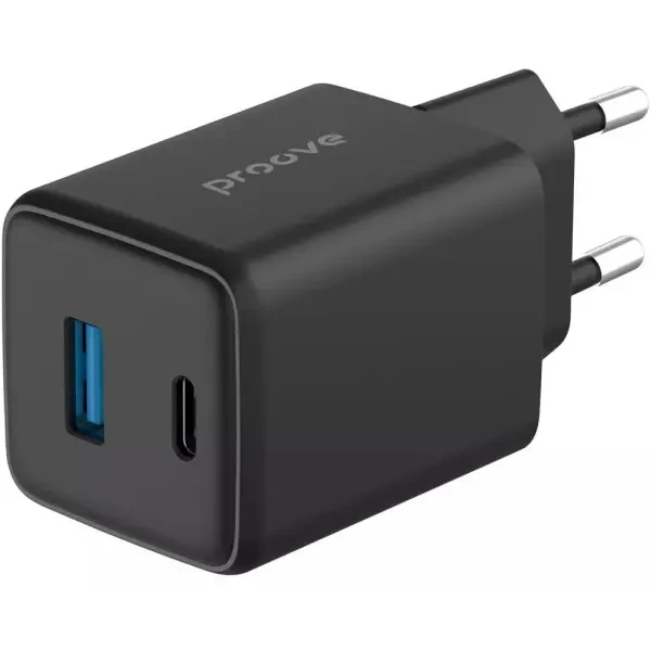 Мережевий зарядний пристрій Proove Pocket GaN Plus 45W (Type-C + USB) Black (WCPG45110001) 2