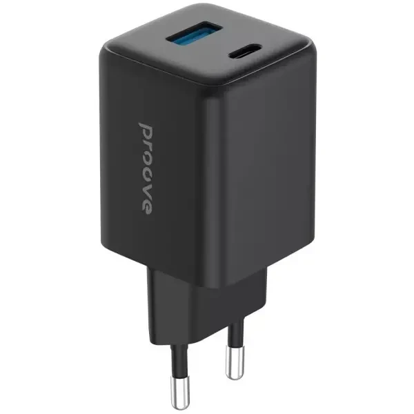 Мережевий зарядний пристрій Proove Pocket GaN Plus 45W (Type-C + USB) Black (WCPG45110001)