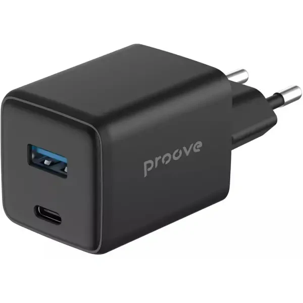 Мережевий зарядний пристрій Proove Pocket GaN Plus 45W (Type-C + USB) Black (WCPG45110001) 4