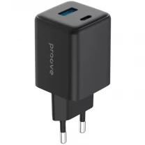 Мережевий зарядний пристрій Proove Pocket GaN Plus 45W (Type-C + USB) Black (WCPG45110001)