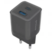 Мережевий зарядний пристрій Proove Pure GaN Plus 30W (Type-C + USB) Black (WCPU30111201)