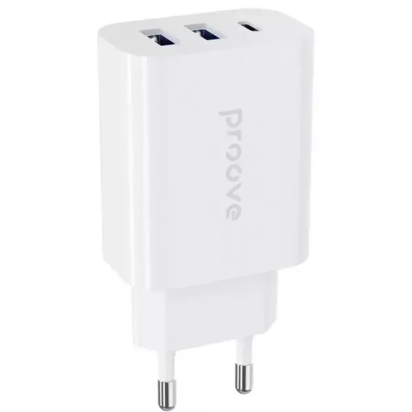 Мережевий зарядний пристрій Proove Rapid 30W 2 USB + Type-C White (WCRP30210002) 2