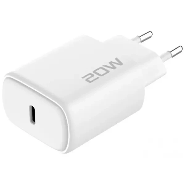 Мережевий зарядний пристрій Proove Silicone Power 2 20W (Type-C) + cable Type-C to Lightning 1m White (WCSP22010002) 3