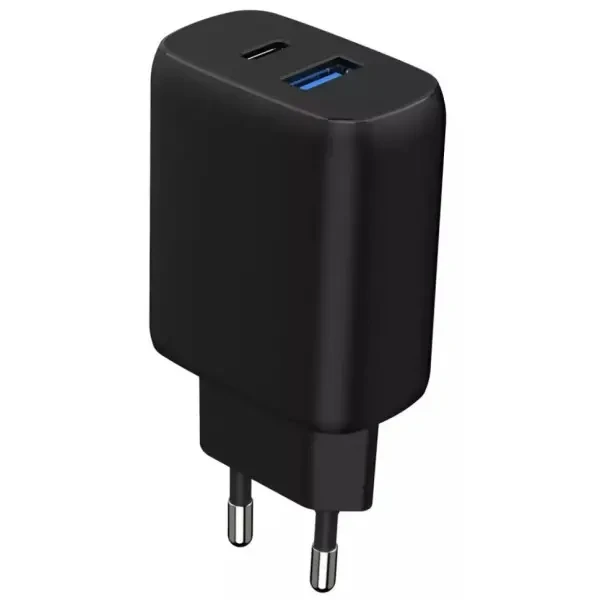 Мережевий зарядний пристрій Proove Silicone Power 2 30W (Type-C + USB) + cable Type-C to Type-C 1m Black (WCSP23011001) 2