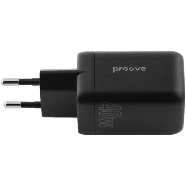 Мережевий зарядний пристрій Proove Silicone Power 40W (Type-C + Type-C) Black (WCSP4020001) 4