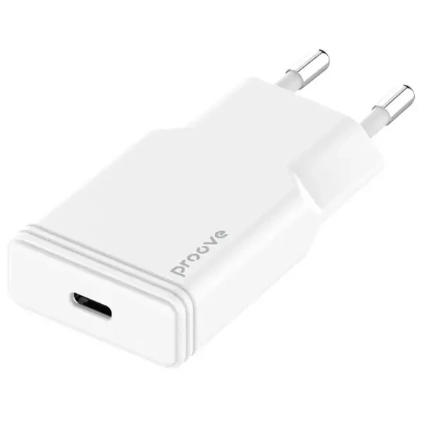 Мережевий зарядний пристрій Proove Slender 20W Type-C White (WCSS20010002) 2