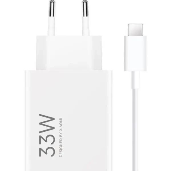 Мережевий зарядний пристрій Xiaomi Mi 33W Charging Combo (Type-A)  + cable Type-C White (BHR9956EU)