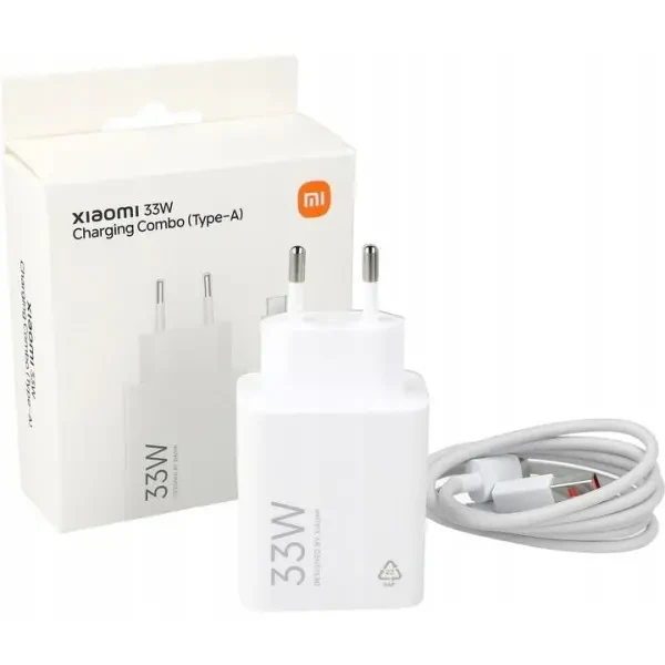 Мережевий зарядний пристрій Xiaomi Mi 33W Charging Combo (Type-A)  + cable Type-C White (BHR9956EU) 4