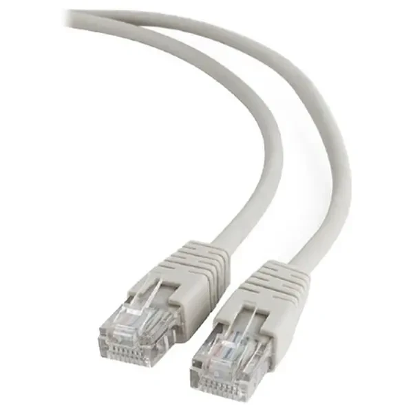 Патч-корд Cablexpert UTP літий 50u штекер із засувкою 0.25 м Сірий (PP12-0.25M)