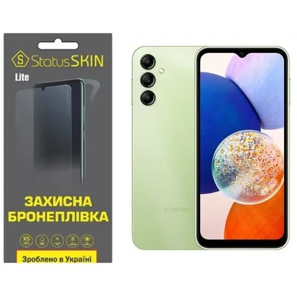 Поліуретанова плівка StatusSKIN Lite на екран Samsung A14 A145/A14 5G A146 Глянцева