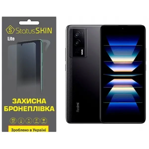 Поліуретанова плівка StatusSKIN Lite на екран Xiaomi Redmi K60/K60 Pro/Poco F5 Pro 5G Глянцева