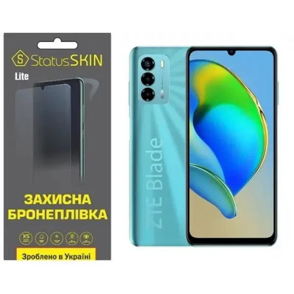Поліуретанова плівка StatusSKIN Lite на екран ZTE Blade V40 Vita Глянцева
