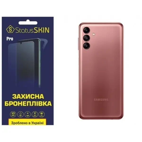Поліуретанова плівка StatusSKIN Pro на корпус Samsung A04s A047 Глянцева
