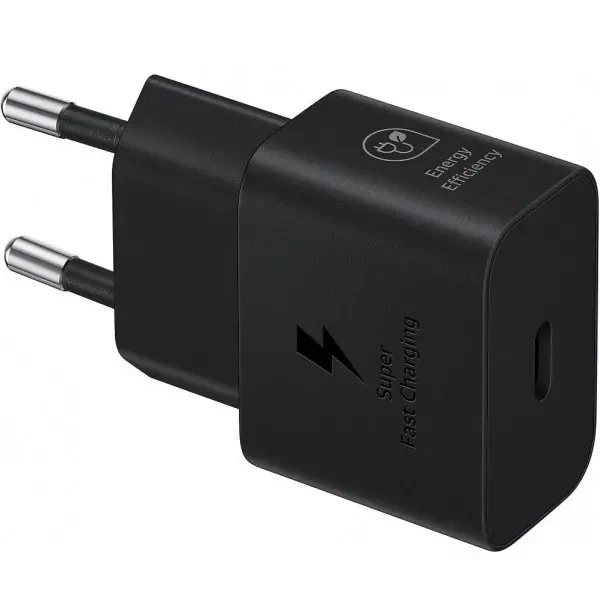 Мережевий зарядний пристрій Samsung 25W Travel Adapter + cable Type-C Black (EP-T2510XBEGEU) 5