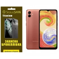 Поліуретанова плівка StatusSKIN Titanium на екран Samsung A04 A045 Глянцева