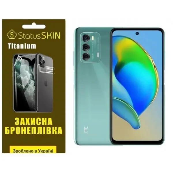 Поліуретанова плівка StatusSKIN Titanium на екран ZTE Blade V40 Глянцева