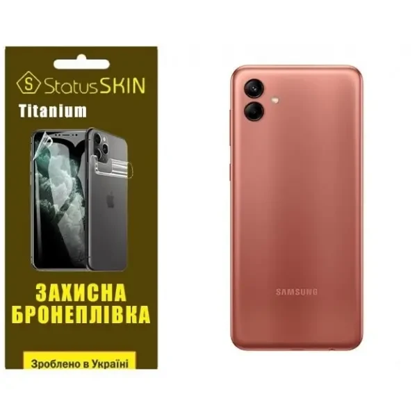 Поліуретанова плівка StatusSKIN Titanium на корпус Samsung A04 A045 Глянцева