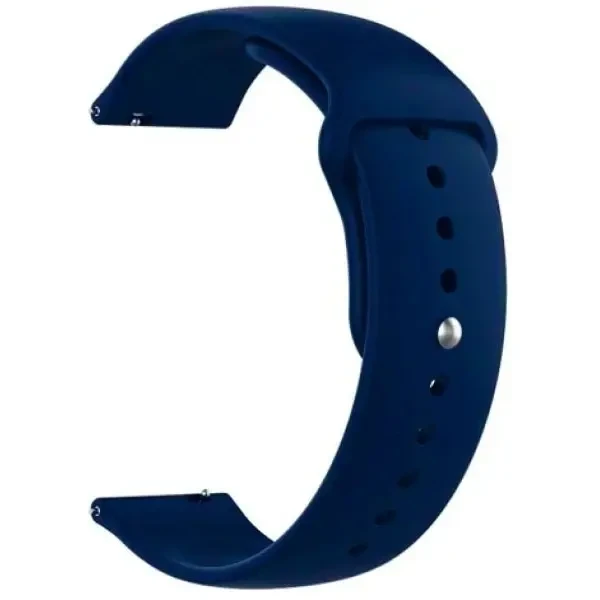 DM Ремінець Silicone для Samsung Watch Active/Galaxy S4 42mm/Gear S2/Xiaomi Amazfit (20mm) Blue Dark