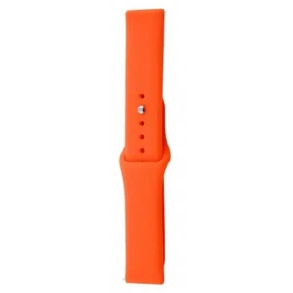 DM Ремінець Silicone для Samsung Watch Active/Galaxy S4 42mm/Gear S2/Xiaomi Amazfit (20mm) Orange 2