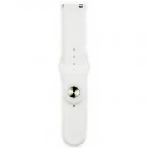 DM Ремінець Silicone для Samsung Watch Gear S3/Watch 46 mm/Xiaomi Amazfit (22mm) White