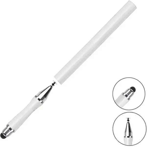 DM Стилус ручка Universal Drawing 2 в 1 для планшетів і смартфонів White 2