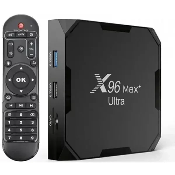 Vontar ТВ-приставка Smart TV X96 MAX+ Ultra 4/32GB Android TV (905x4) Black