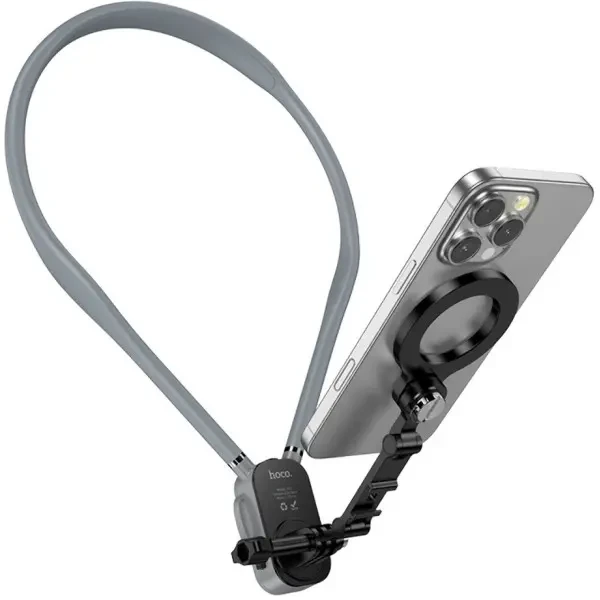 Тримач для телефону на шию Hoco K31 Campo magnetic neck-hanging holder Black Gray 2