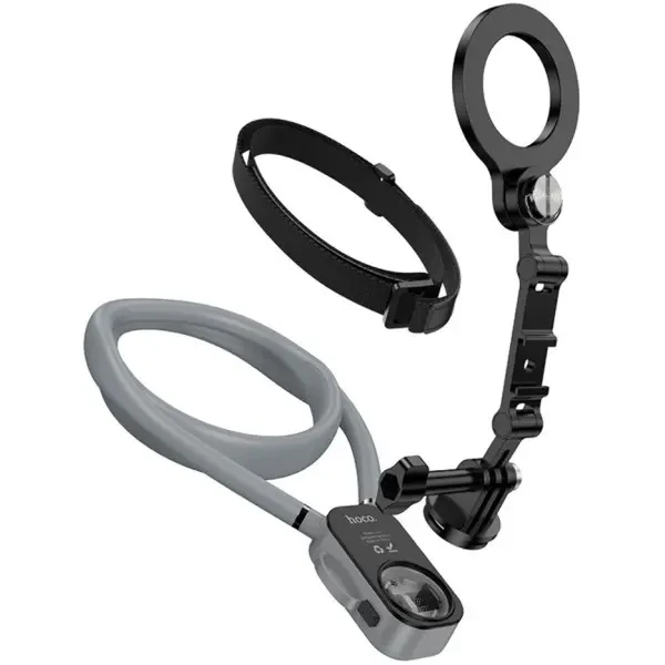 Тримач для телефону на шию Hoco K31 Campo magnetic neck-hanging holder Black Gray 3