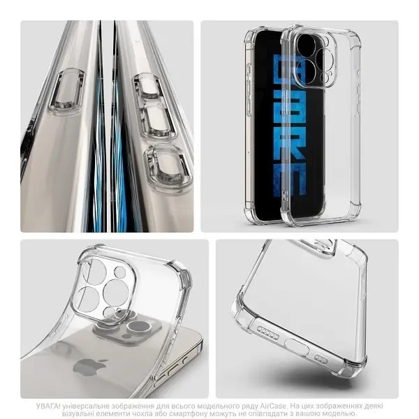 Чохол ArmorStandart Air Force Camera Cov для Xiaomi Redmi A3/A3X/Poco C61 Прозорий (ARM82787) 4