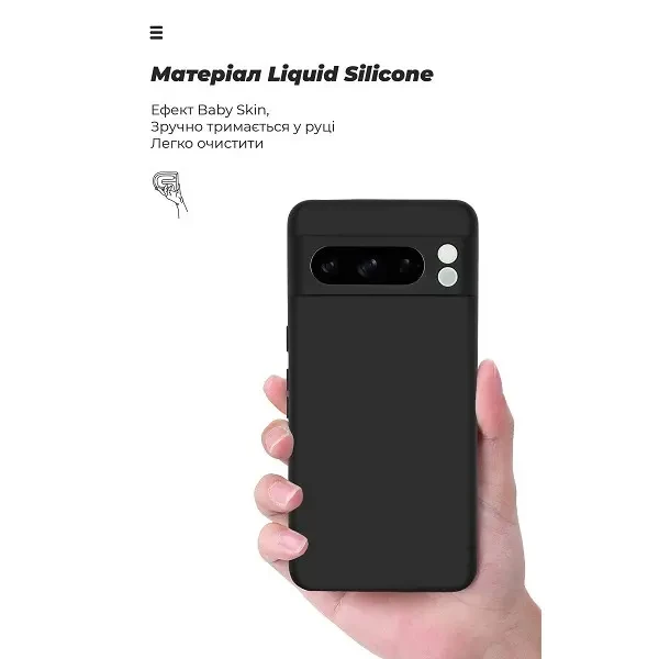Чохол ArmorStandart ICON Camera Cov для Google Pixel 8 Pro Black (ARM89083) 3