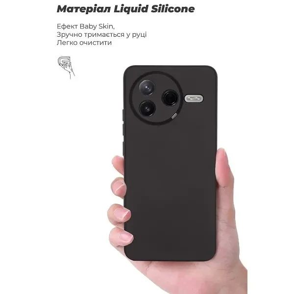 Чохол ArmorStandart ICON Camera Cov для Xiaomi Poco F7 Pro Black (ARM80361) 3