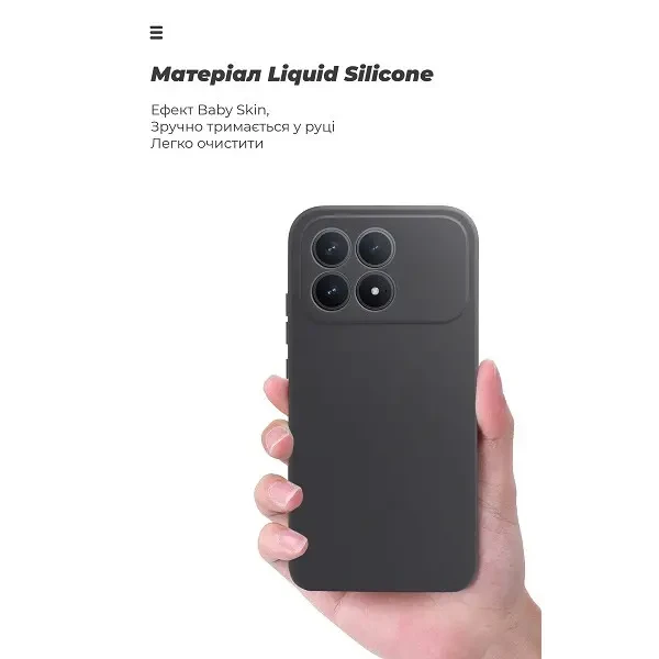 Чохол ArmorStandart ICON Camera Cov для Xiaomi Poco F8 Pro Black (ARM89271) 3