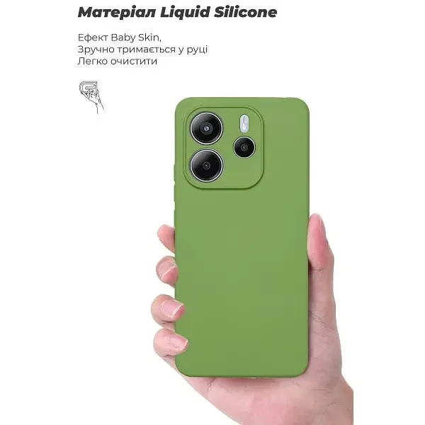 Чохол ArmorStandart ICON Camera Cov для Xiaomi Redmi Note 14 4G UA Green (ARM79817) 3