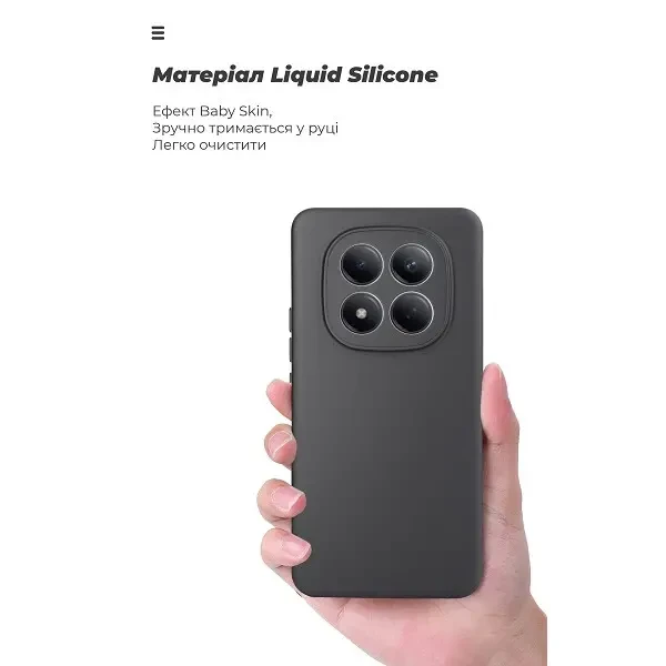 Чохол ArmorStandart ICON Camera Cov для Xiaomi Redmi Note 15 Pro 4G Black (ARM89706) 3