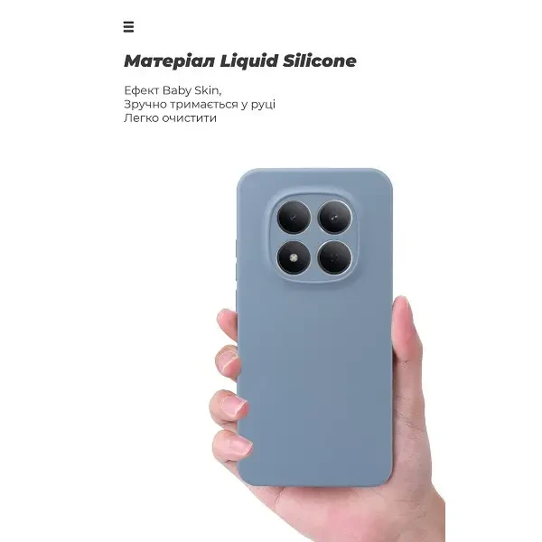Чохол ArmorStandart ICON Camera Cov для Xiaomi Redmi Note 15 Pro 5G Winter Blue (ARM89822) 3