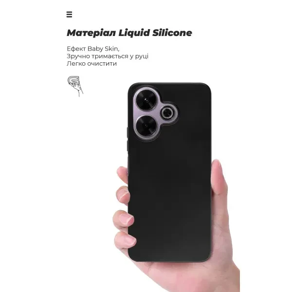 Чохол ArmorStandart ICON для Xiaomi Redmi 13 4G / Poco M6 4G Black (ARM78262) 3