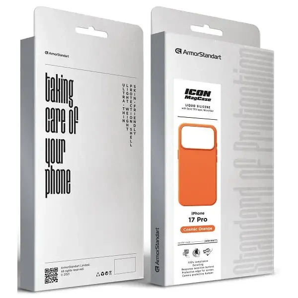 Чохол ArmorStandart ICON2 MagCase для Apple iPhone 17 Pro Cosmic Orange (ARM86677) 2