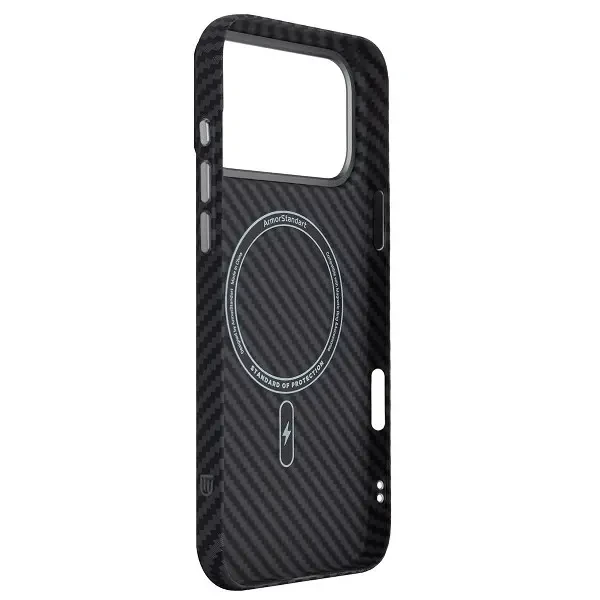 Чохол ArmorStandart LikeCarbon2 MagCase для Apple iPhone 17 Pro Max Carbon Black (ARM86259) 4