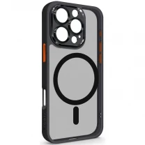 Чохол ArmorStandart Unit MagSafe SE для Apple iPhone 16 Pro Black Orange (ARM81147)