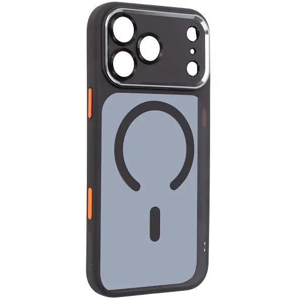 Чохол ArmorStandart Unit-C MagCase SE для Apple iPhone 17 Pro Max Black Orange (ARM86322) 2