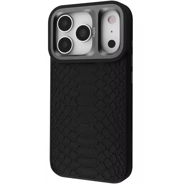 DM Чохол Kajsa Snake Pattern with Magnetic Ring для iPhone 17 Pro Max Black