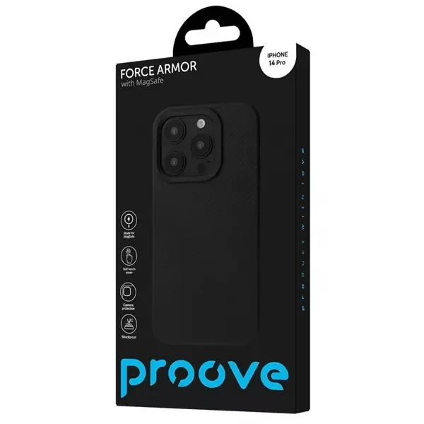 Чохол Proove Force Armor Case with Magnetic Ring для iPhone 14 Pro Black (PCFAIP140P02) 2