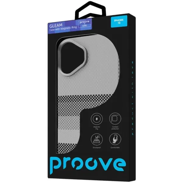 Чохол Proove Gleam Case with Magnetic Ring для iPhone 17 Blue Stripes (PCGCIP170064) 3